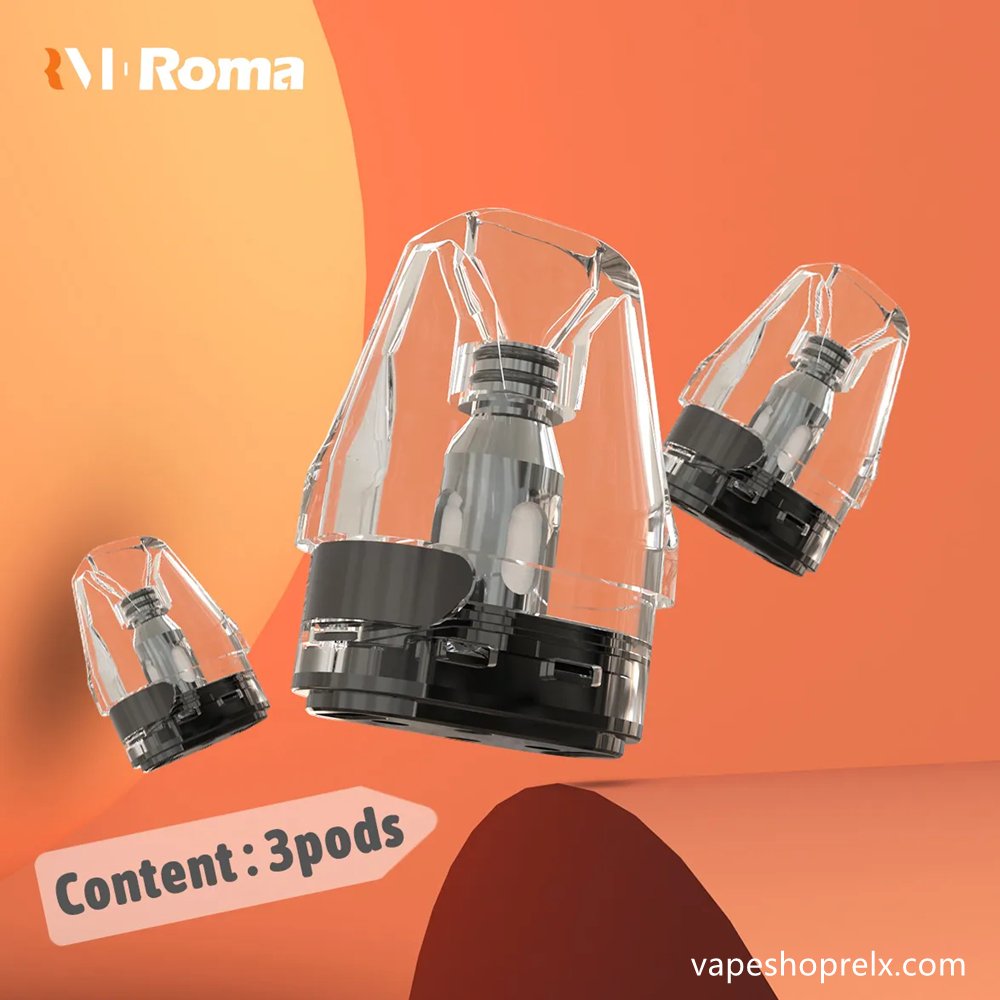 ROMA-R1 羅馬空煙彈｜食品級塑料+鋁合金 2-3ml可重複注油 配套XLIM PRO