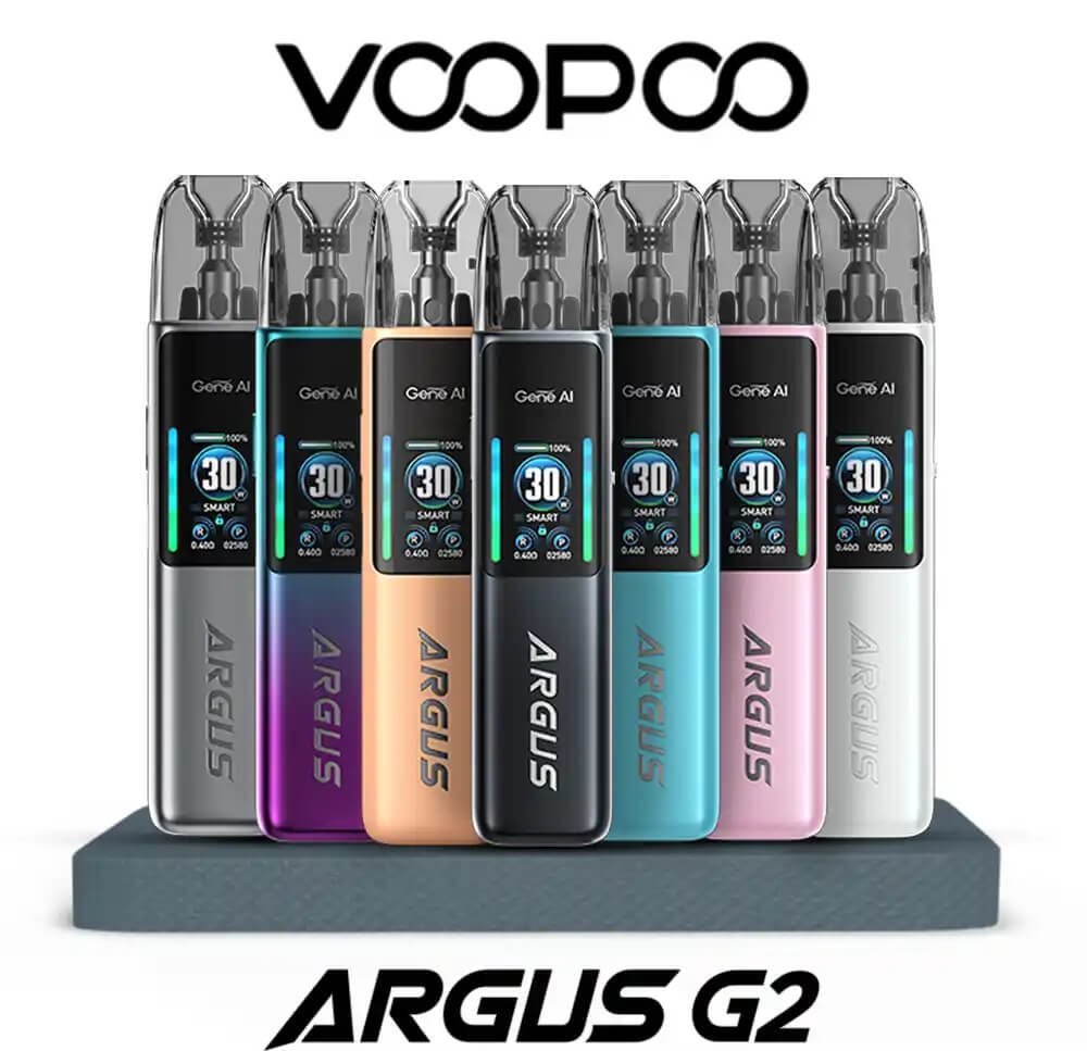 VOOPOO ARGUS G2｜0.96吋彩色螢幕 1000mAh 30W USB-C快充 可調氣流 注油主機